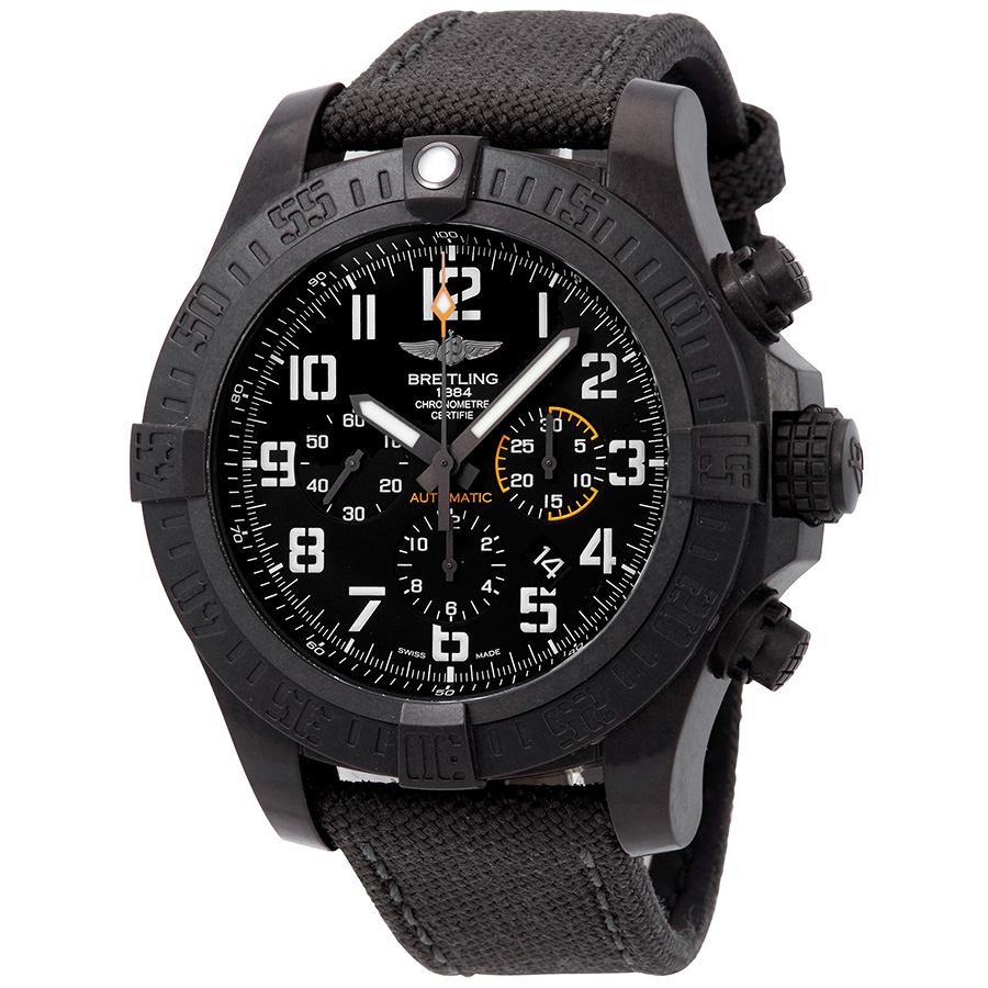Breitling Avenger Hurricane Chronograph Automatic Black Dial 50mm Men's Watch XB0170E4/BF29/100W.M