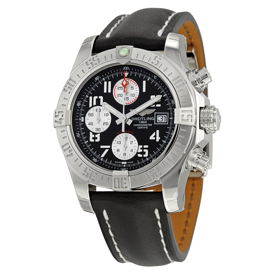 Breitling Avenger II Automatic Chronograph Black Dial Black