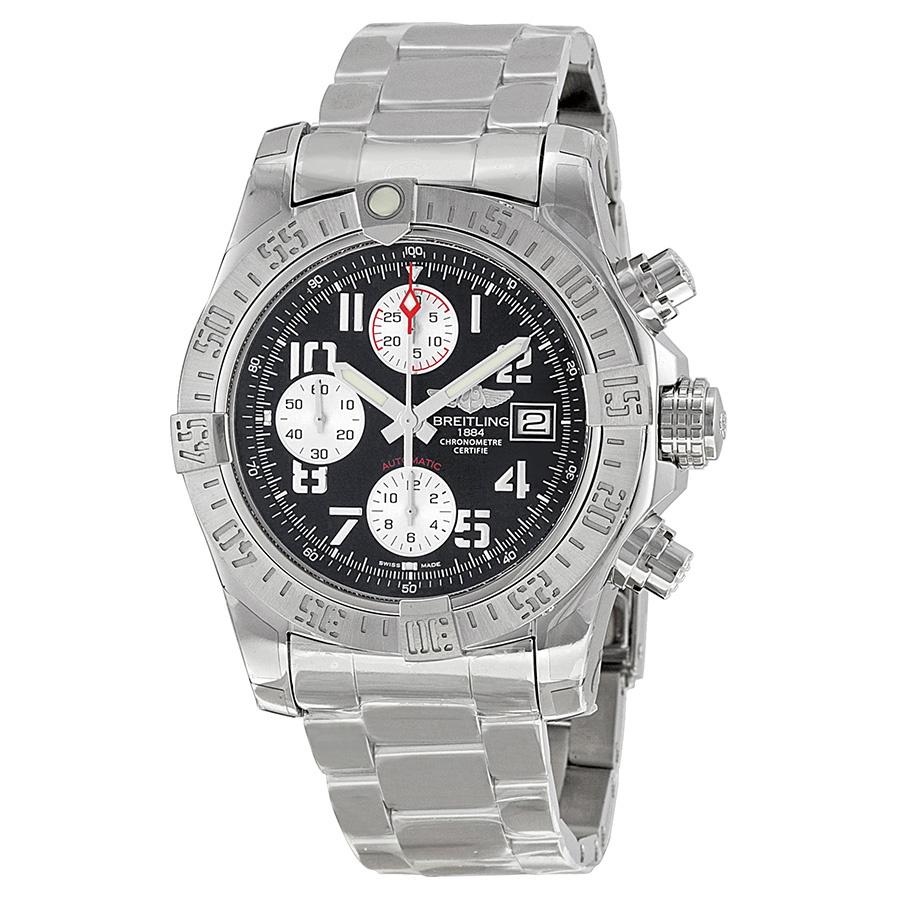 Breitling Avenger II Automatic Chronograph Black Dial Men's Watch A1338111-BC33SS