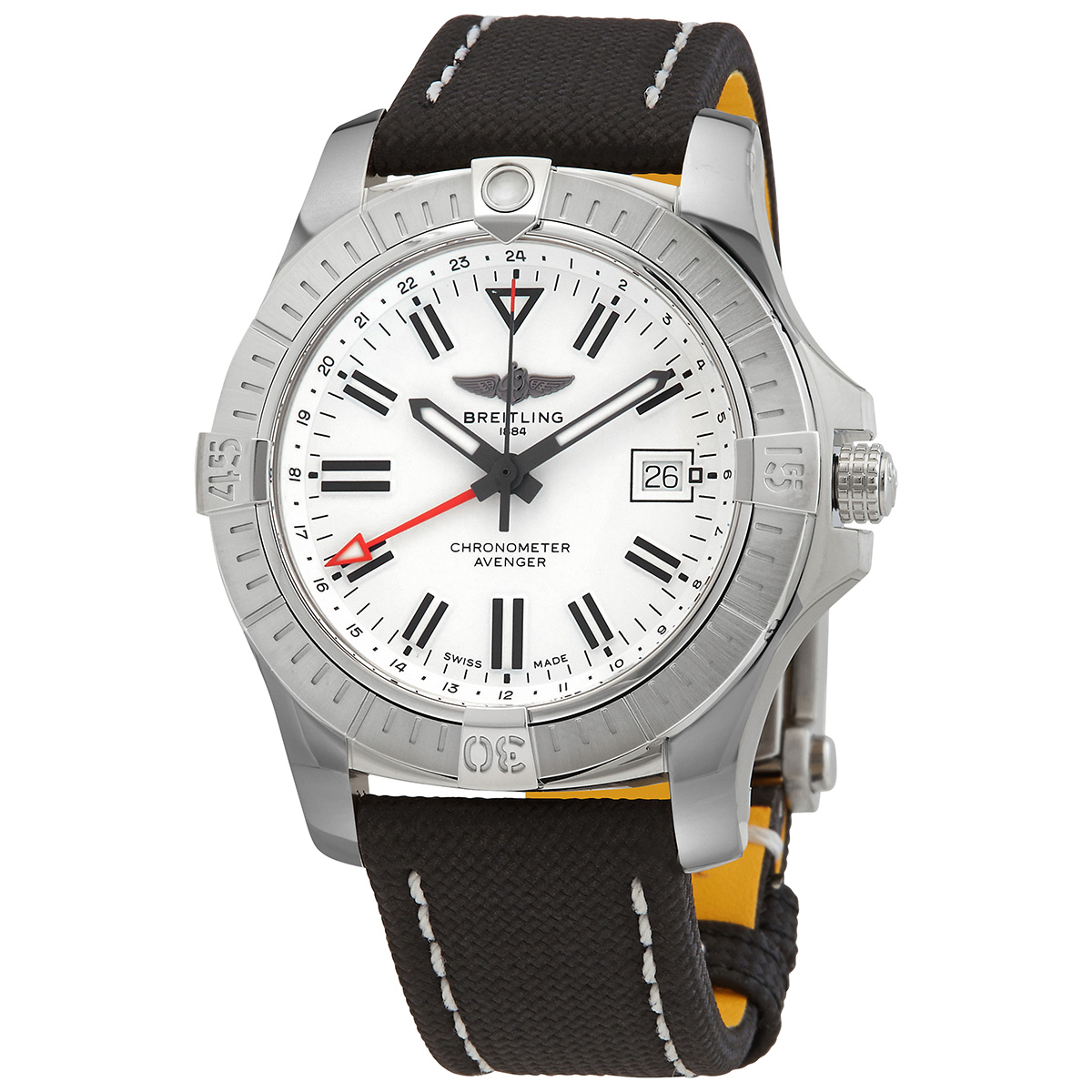 Breitling Avenger II Automatic Chronometer White Dial Men's Watch A32397101A1X2