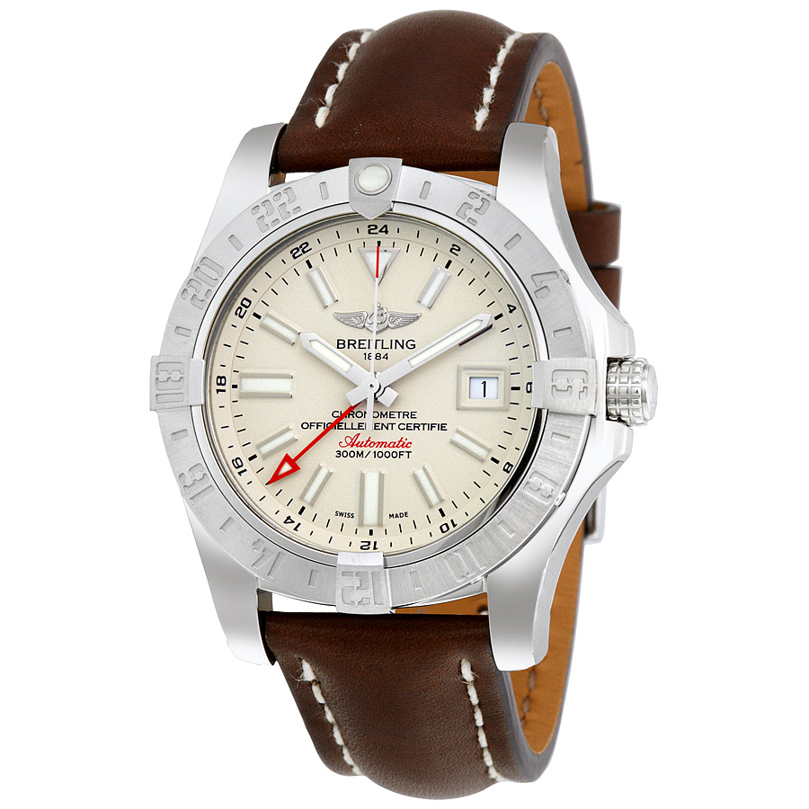 Breitling Avenger II GMT Automatic Silver Dial Men's Watch A3239011-G778BRLT