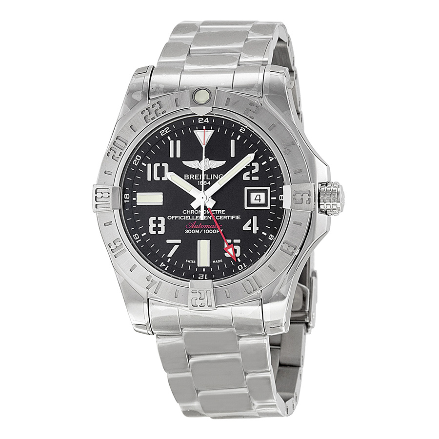 Breitling Avenger II GMT Black Dial Men's Watch A3239011/BC34SS