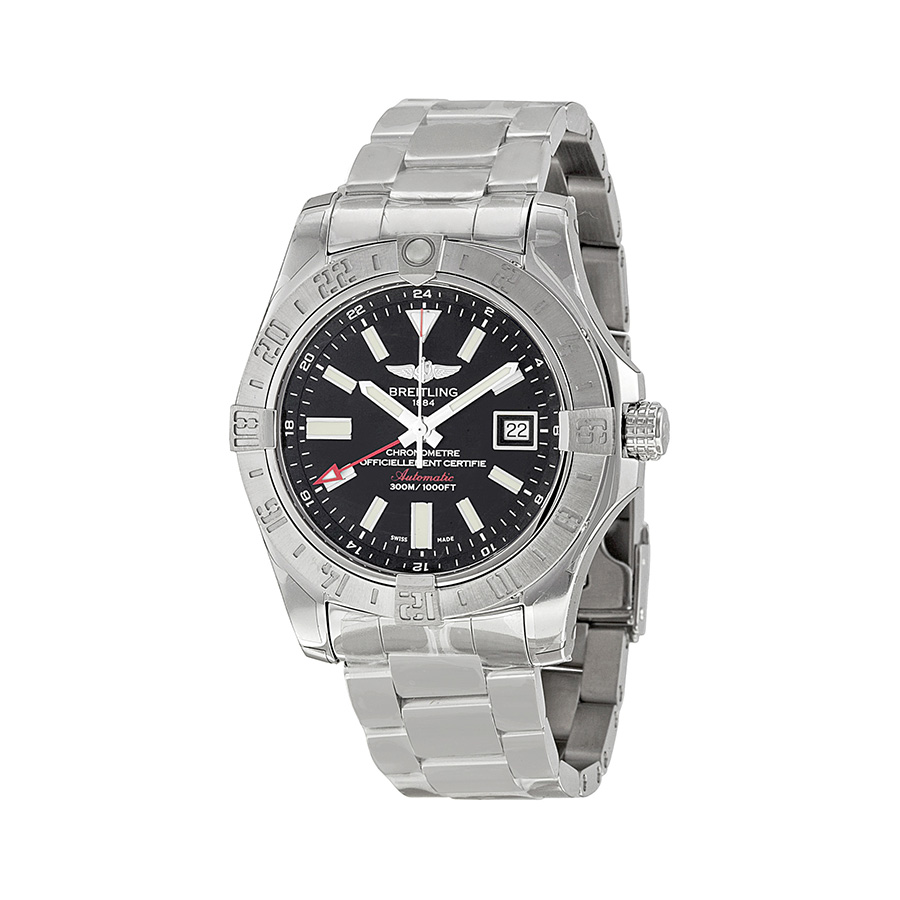 Breitling Avenger II GMT Black Dial Men's Watch A3239011/BC35SS