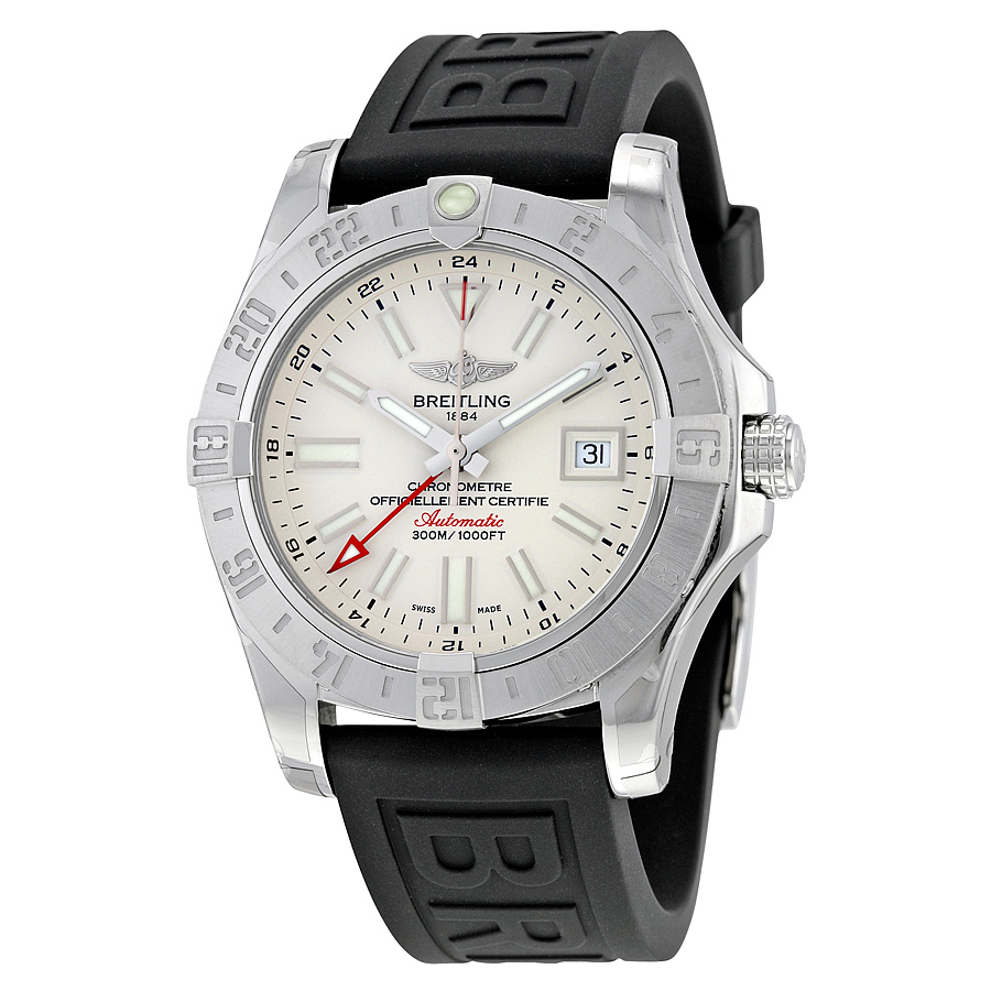 Breitling Avenger II GMT Silver Dial Men's Watch A3239011-G778BKPT3