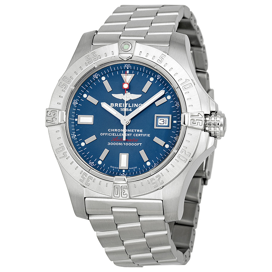 Breitling Avenger Seawolf Blue Dial Stainless Steel Automatic Men's Watch A1733010-C801SS