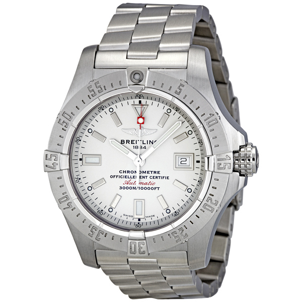 Breitling Avenger Seawolf Silver Stainless Steel Men's Watch A1733010-G697S