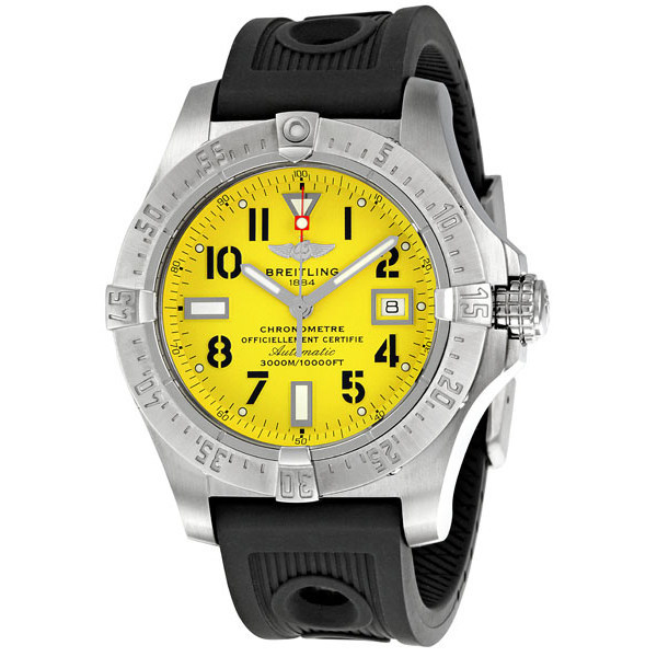Breitling Avenger Seawolf Yellow Dial Men's Watch A1733010-I513BKRD