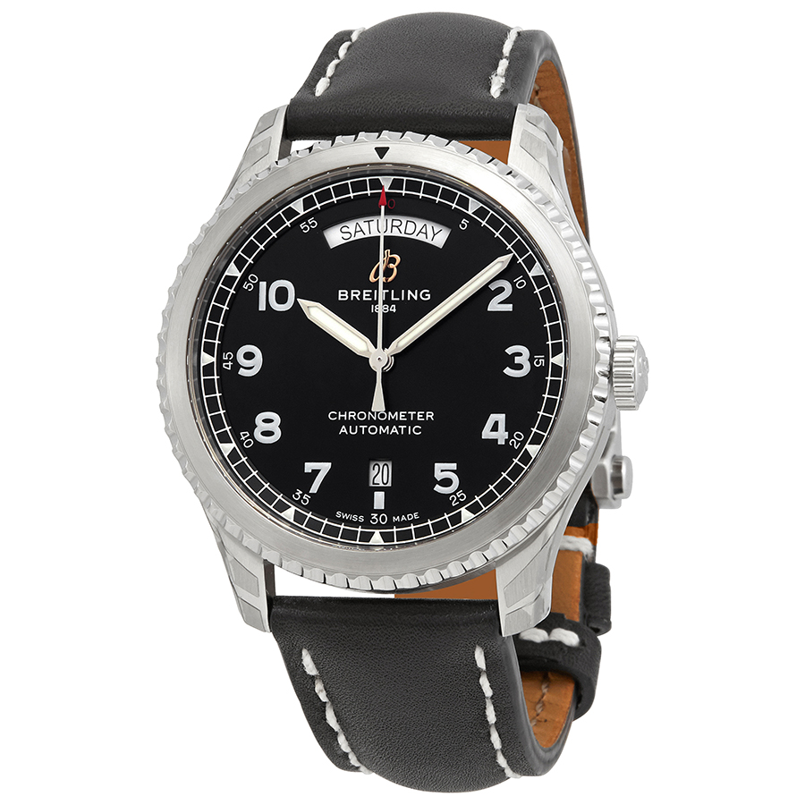 Breitling Aviator 8 Automatic Chronometer Black Dial Men's Watch A45330101B1X2
