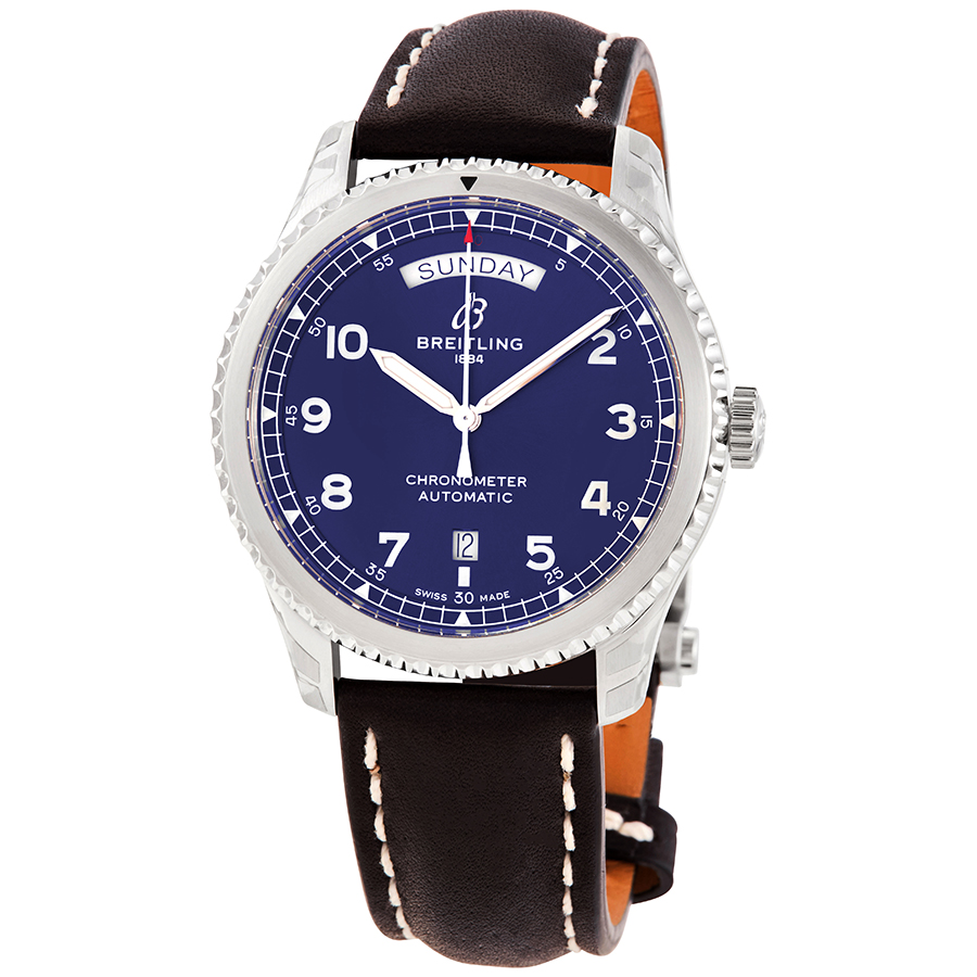 Breitling Aviator 8 Automatic Chronometer Blue Dial Men's Watch A45330101C1X4