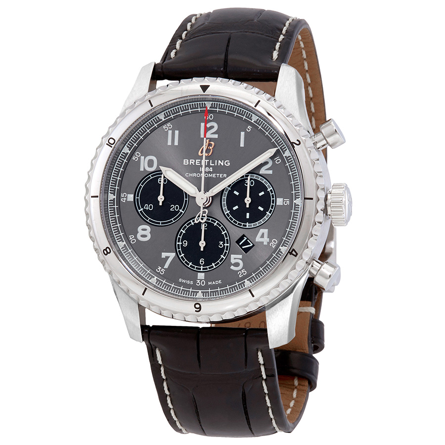 Breitling Aviator 8 Chronograph Automatic Anthracite Dial Men's Watch AB0119131B1P2