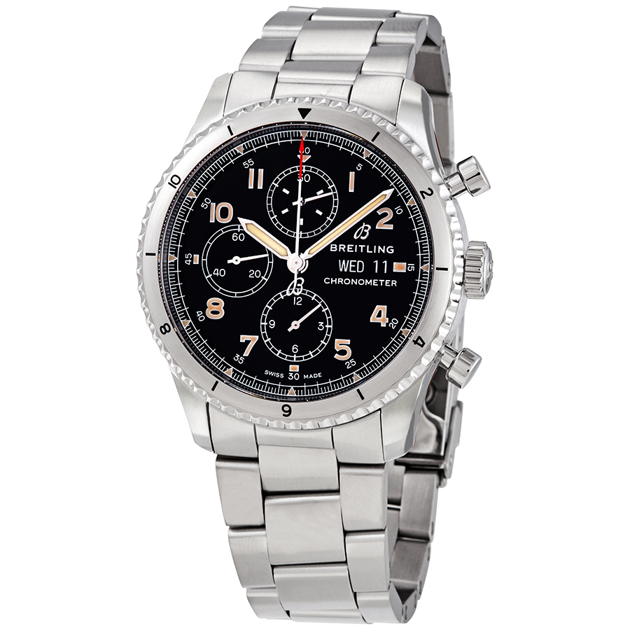 Breitling Aviator 8 Chronograph Automatic Chronometer Black Dial Men's Watch A13316101B1A1