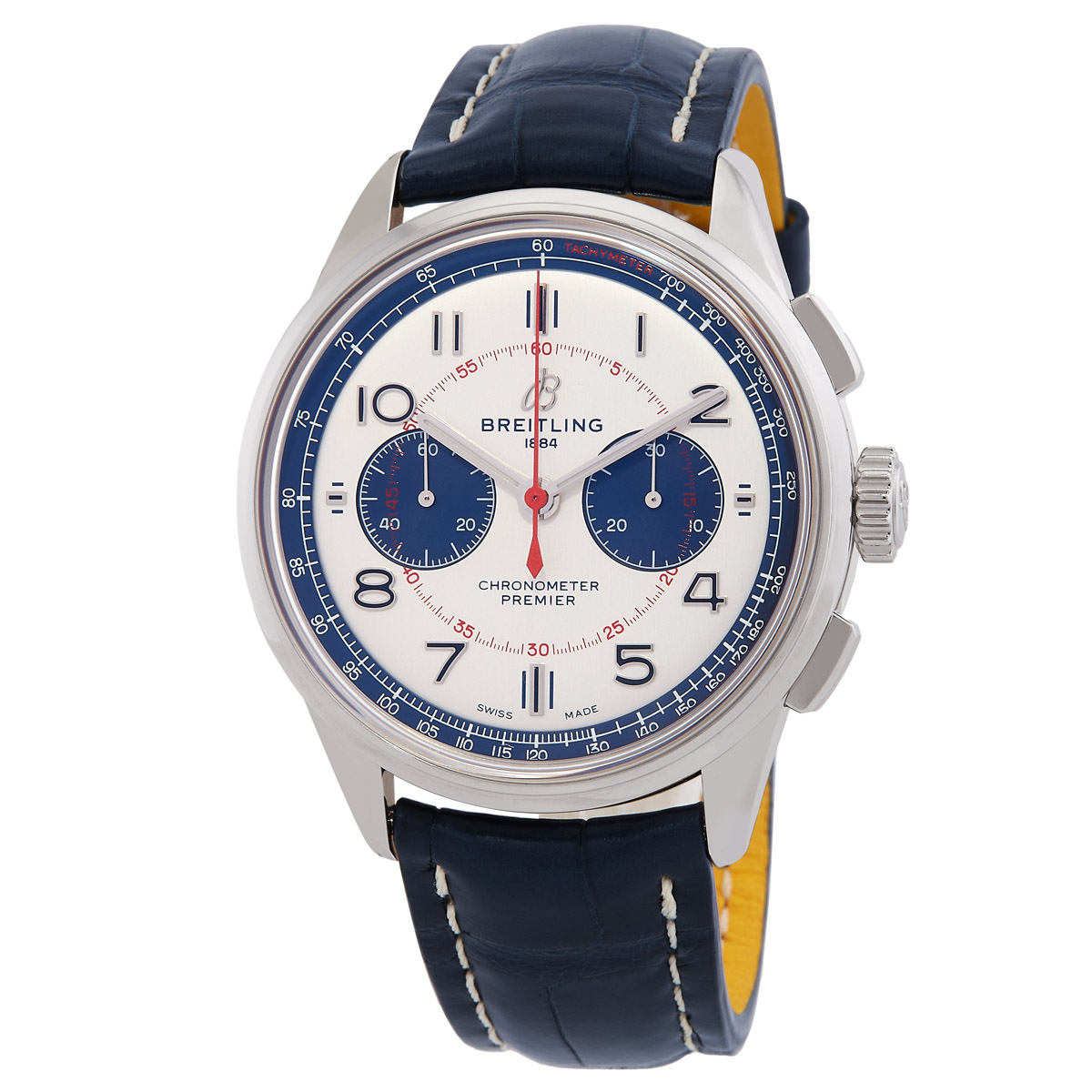 Breitling B01 Chronograph Automatic Chronometer Silver Dial Men's Watch AB0118A71G1P2