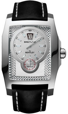 Breitling Bentley Flying B Silver Dial Automatic Men's Leather Watch A2836212-A633BKLT