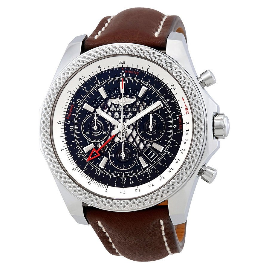 Breitling Bentley GMT Chronograph Automatic Men's Brown Leather Watch AB043112/BC69-761P