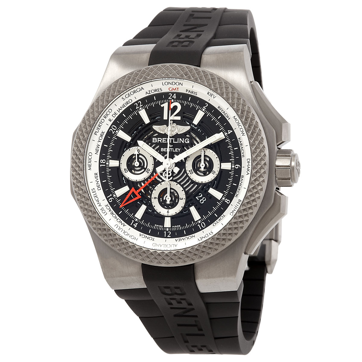 Bentley GMT Light Body B04 Chronograph Automatic Black Dial Men's Watch