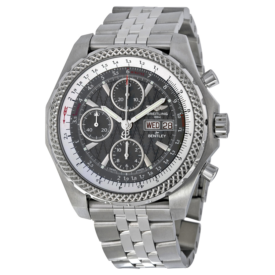 Breitling Bentley GT Racing Grey Dial Chronograph Men's Watch A1336313-F545SS
