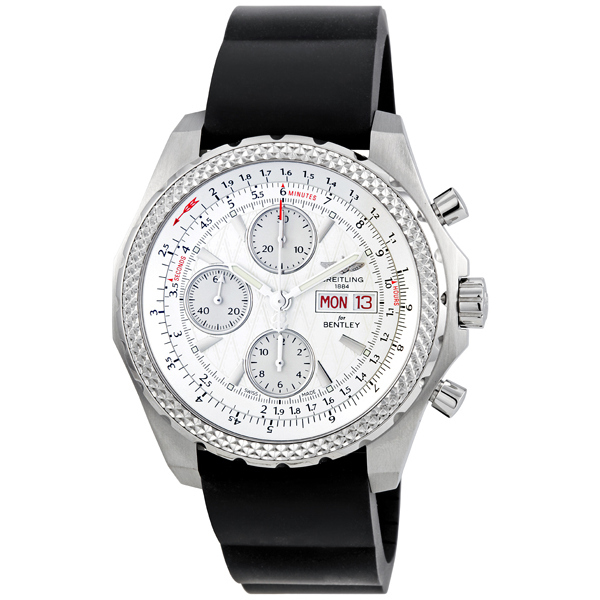 Breitling Bentley GT Silver Dial Chronograph Automatic Men's Watch A1336313-G680BKRD