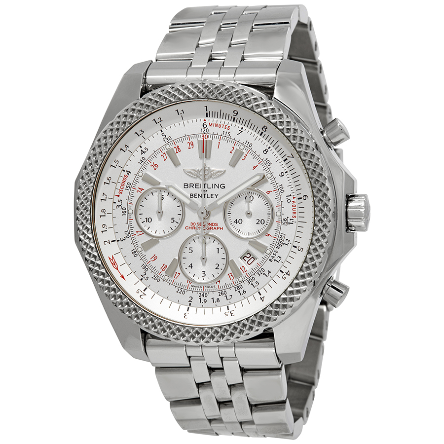 Breitling Bentley Motors Speed Chronograph Automatic Silver Dial Men's Watch A2536412/G675