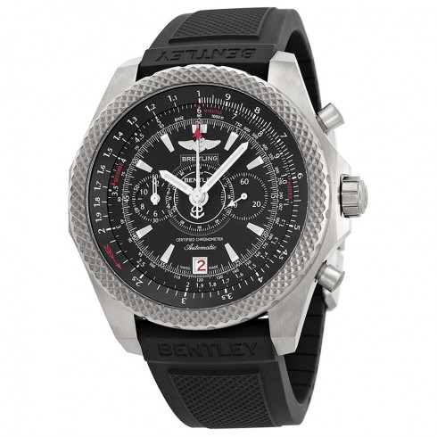 Breitling Bentley Motors T Chronograph Black Dial Bentley II Rubber Men's Watch A253652D-BC59BKRD