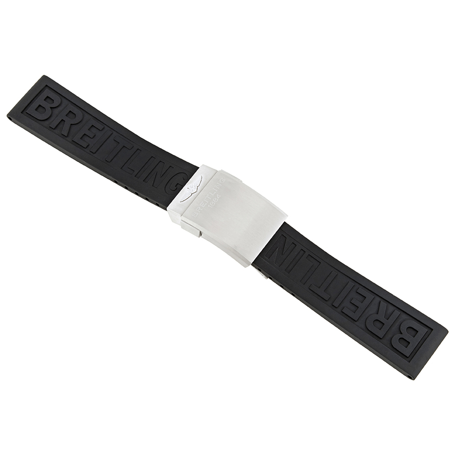 breitling black diver pro rubber strap