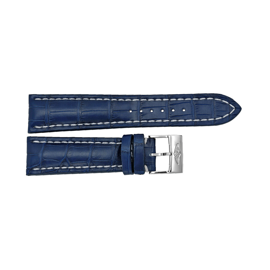Breitling Blue Watch Band Strap with a Stainless Steel Tang Buckle 24