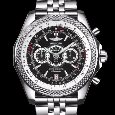 Breitling Breitling For Bentley Chronograph Automatic Chronometer Black Dial Men's Watch a26364a6/bb64-ss