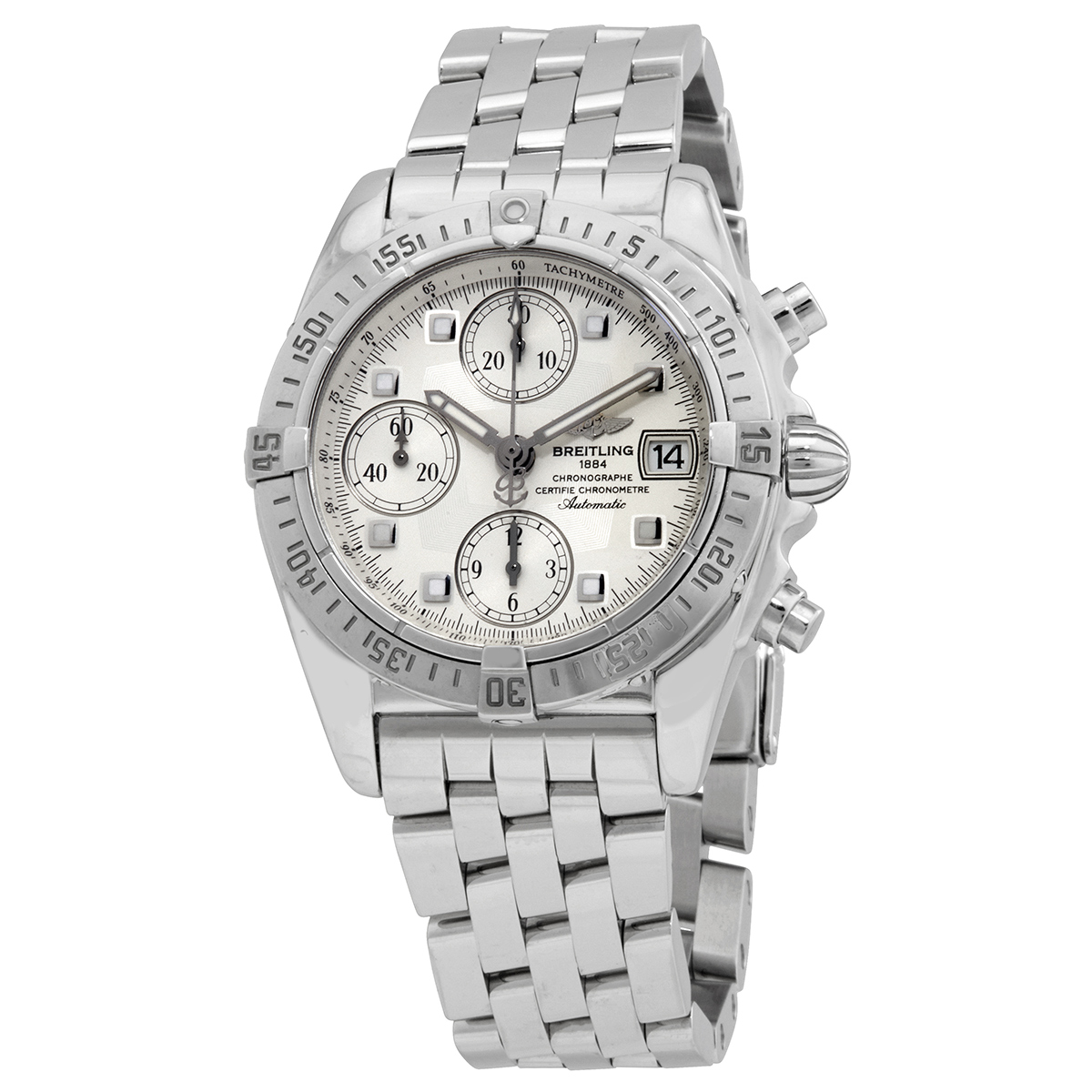 Breitling Chrono Cockpit Chronograph Automatic White Dial Men's Watch A1335812/G576.361A