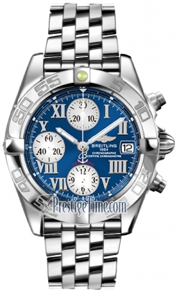 Breitling Chrono Galactic Blue Dial Stainless Steel Automatic Men's Watch A13358L2-C678SS A13358L2/C678