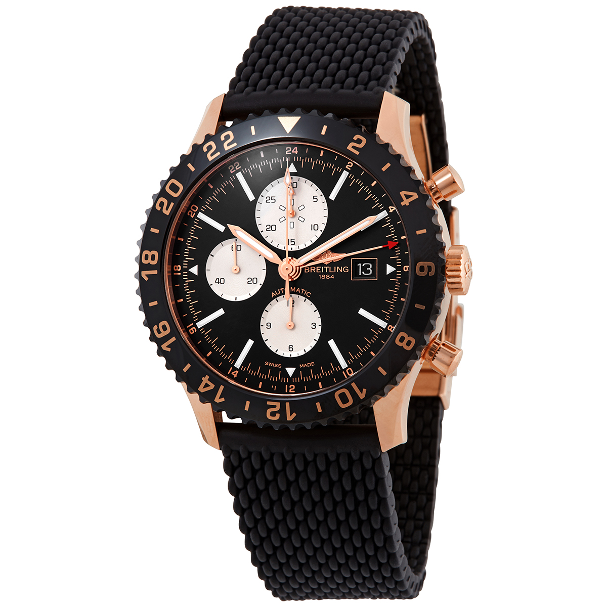 Breitling Chronoliner Chronograph Automatic Chronometer Black Dial Men's Watch R2431212/BE83 256S/R20D.3