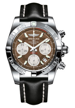 Breitling Chronomat 41 Brown Dial Stainless Steel Men's Watch AB014012/Q583BKSLT