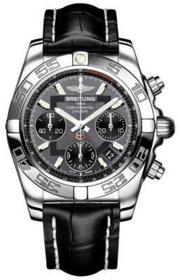 Breitling Chronomat 41 Grey Dial Stainless Steel Men's Watch AB014012/F554BKCD