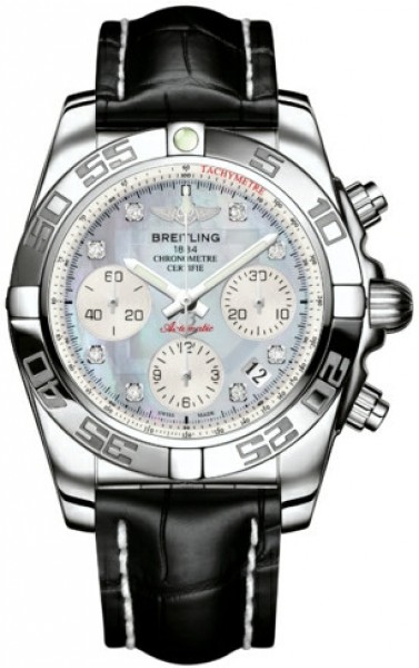 Breitling Chronomat 41 Mother Of Pearl Dial Stainless Steel Men's Watch AB014012/G712BKCT