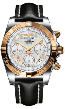 Breitling Chronomat 41 Mother Of Pearl Dial Two-tone Men's Watch CB014012/A748BKLD
