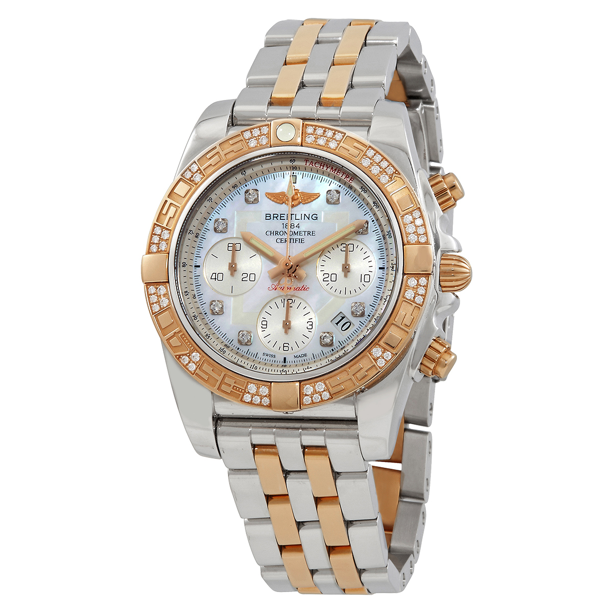 Breitling Chronomat 41 Mother Of Pearl Dial Two-tone Steel Men's Watch CB0140AA/A723TT