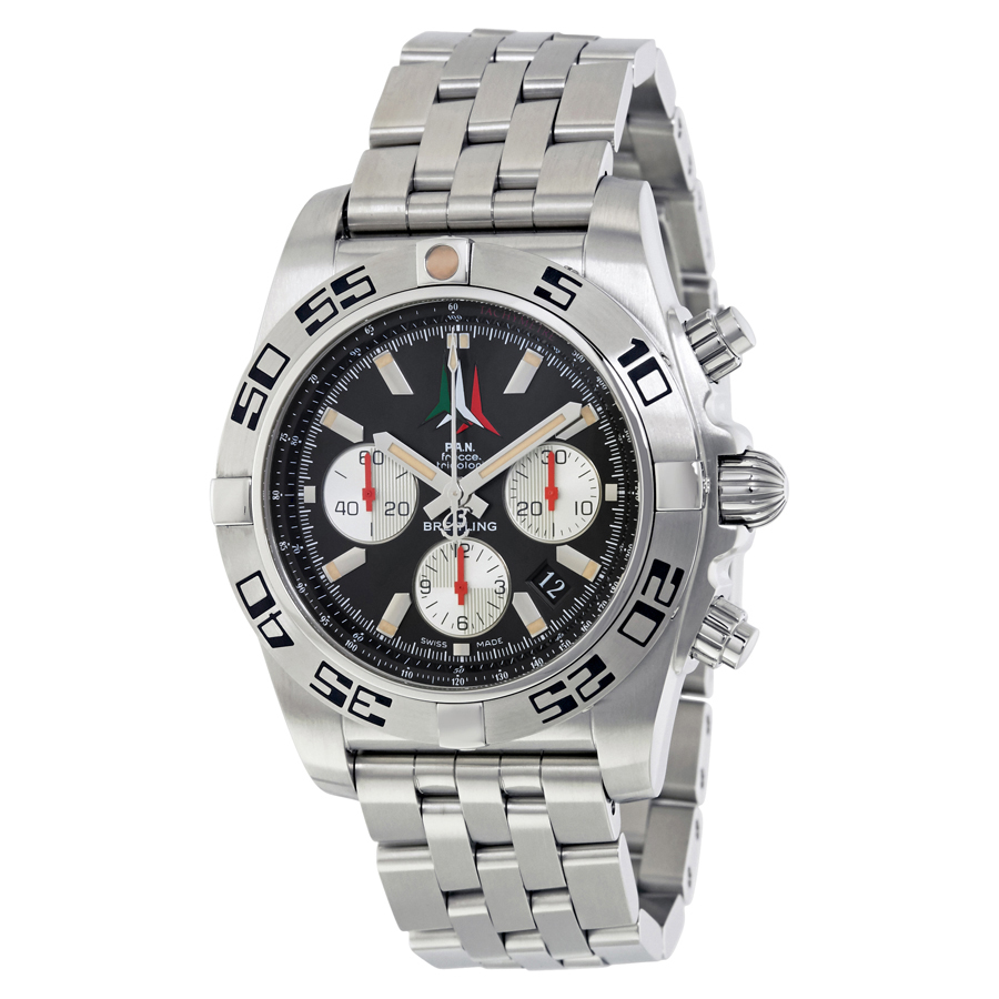 Breitling Chronomat 44 Automatic Black Dial Men's Watch AB01104D-BC62