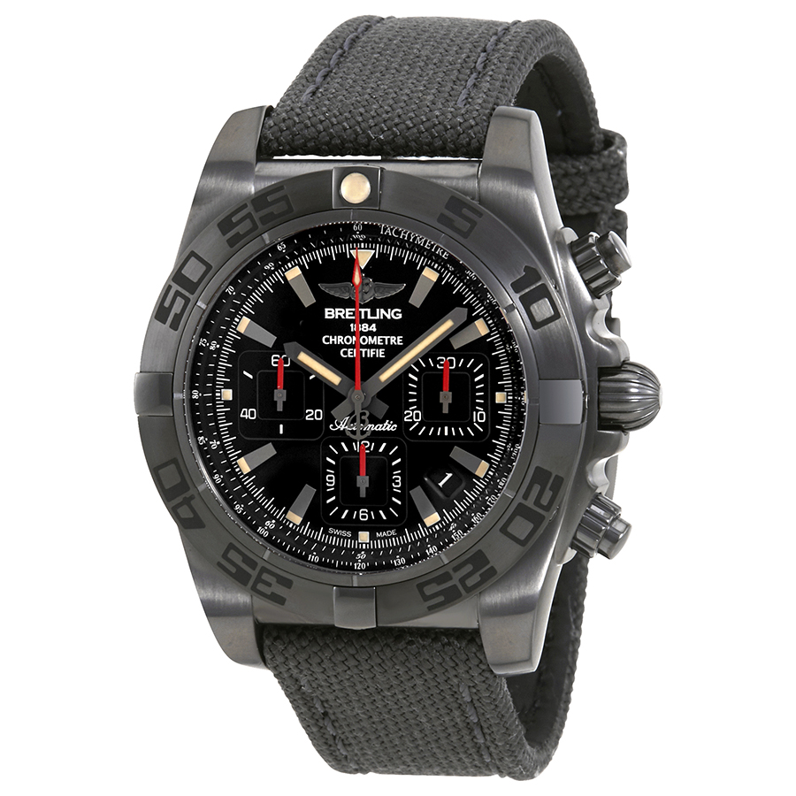 Breitling Chronomat 44 Black Dial Automatic Men's Watch MB0111C3-BE35GCVT