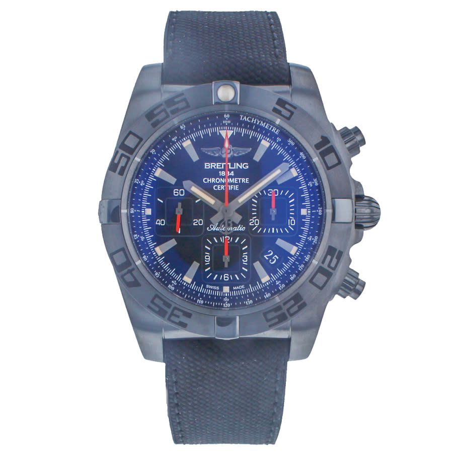 Breitling Chronomat 44 Blacksteel Chronograph Automatic Chronometer Black Dial Men's Watch MB0111C3/BE35-100W