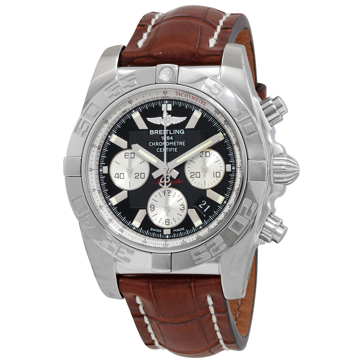 Chronomat 44 Chronograph Automatic Chronometer Black Dial Men's Watch