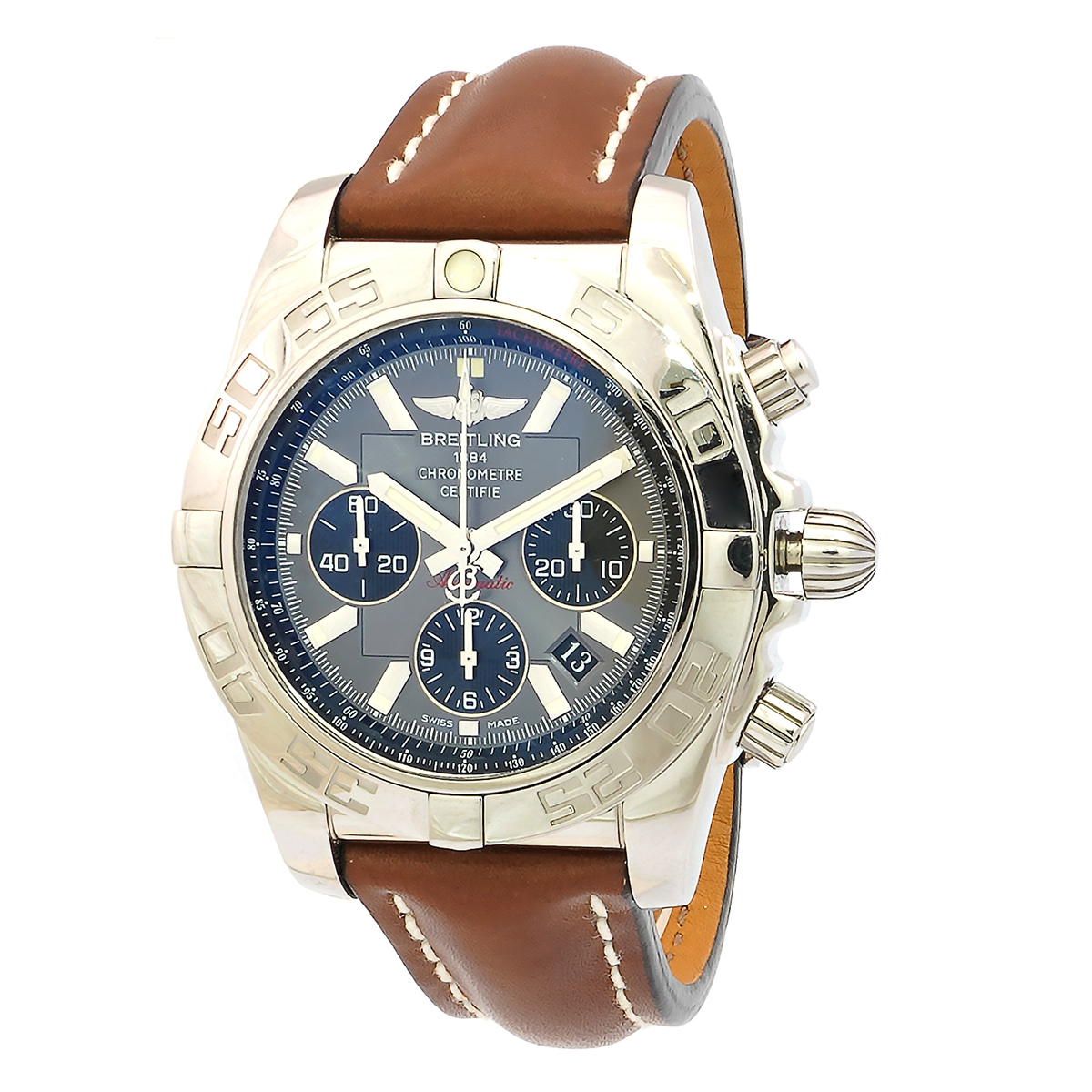 Chronomat 44 Chronograph Automatic Chronometer Grey Dial Men's Watch