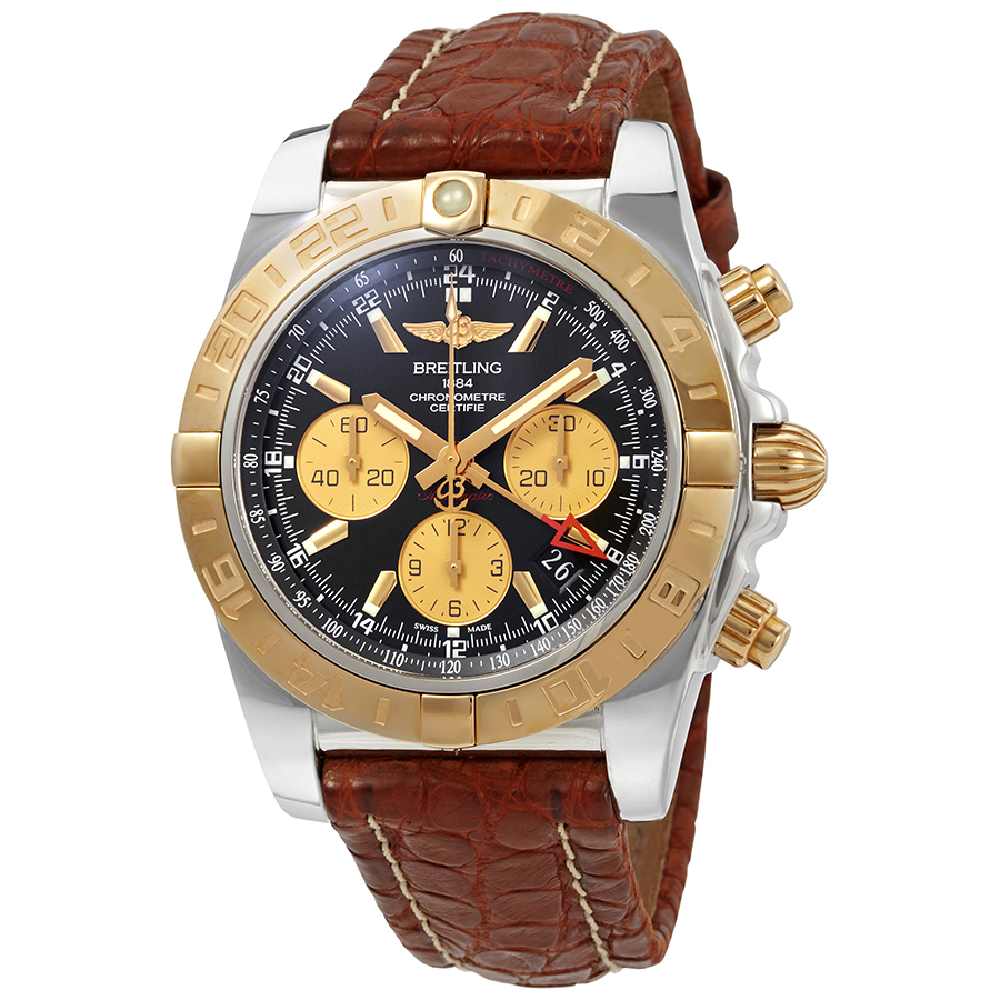 Breitling Chronomat 44 GMT Automatic Black Dial Men's Watch CB042012/BB86-739P