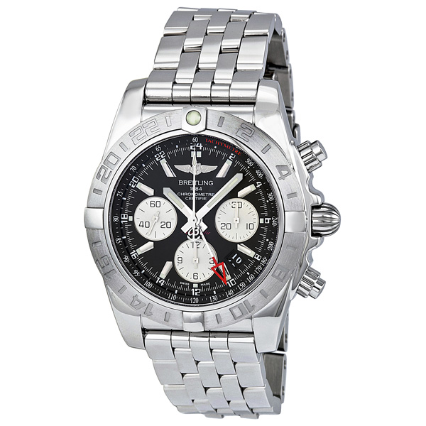 Breitling Chronomat 44 GMT Black Dial Men's Watch AB042011-BB56SS