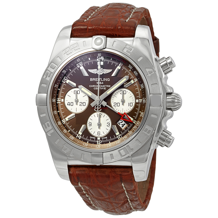 Breitling Chronomat 44 GMT Chronograph Automatic Brown Dial Men's Watch AB042011/Q589-740P