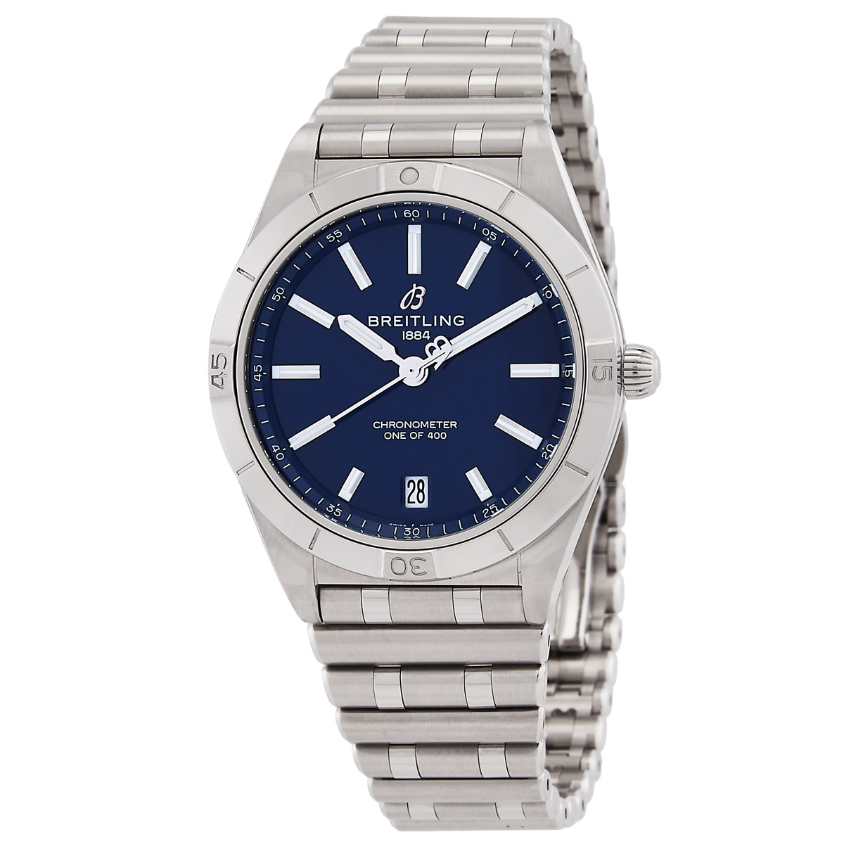 Breitling Chronomat Automatic Blue Dial Ladies Watch A103801A1C1A1