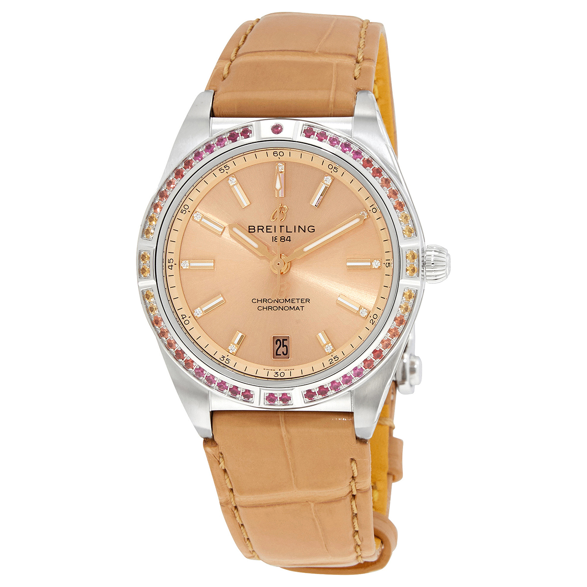 Breitling Chronomat Automatic Diamond Crystal Ladies Watch a10380611a1p1