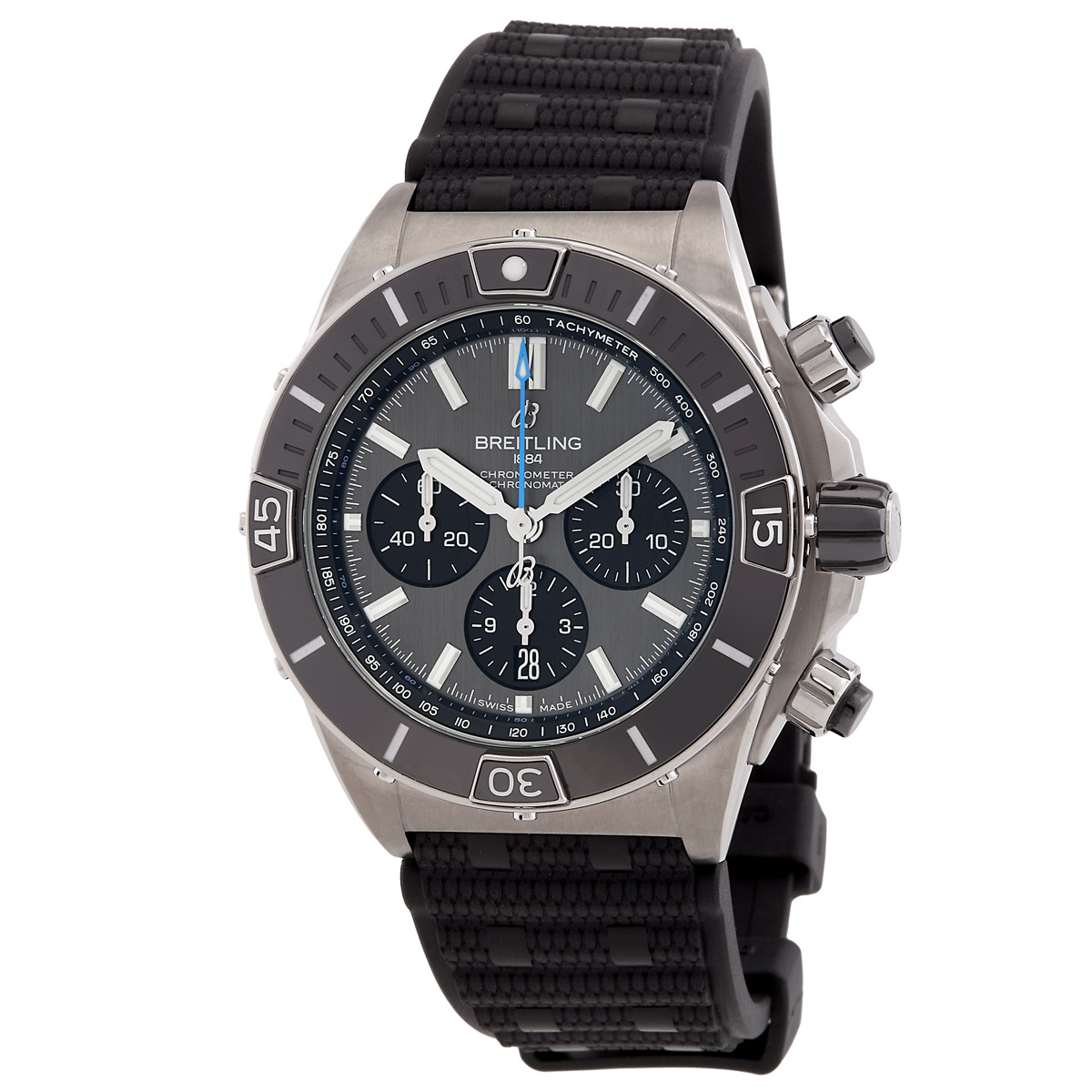 Chronomat B01 44 Chronograph Automatic Black Dial Men's Watch