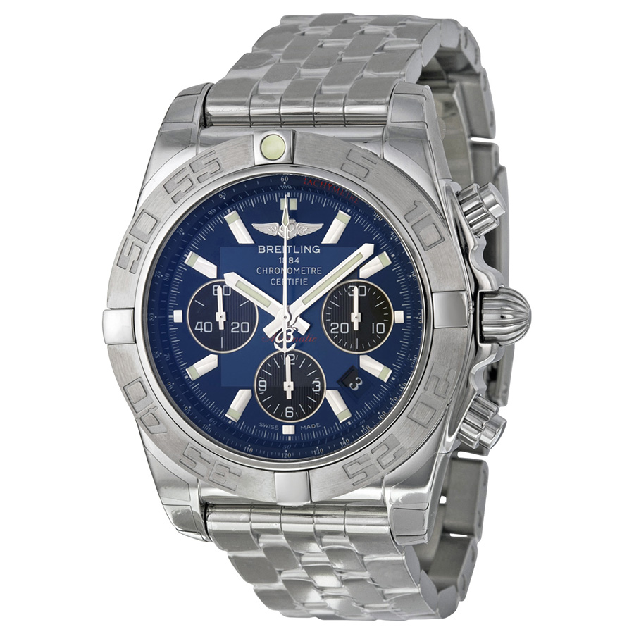 Breitling Chronomat B01 Blue Dial Automatic Chronograph Men's Watch AB011011-C789SS