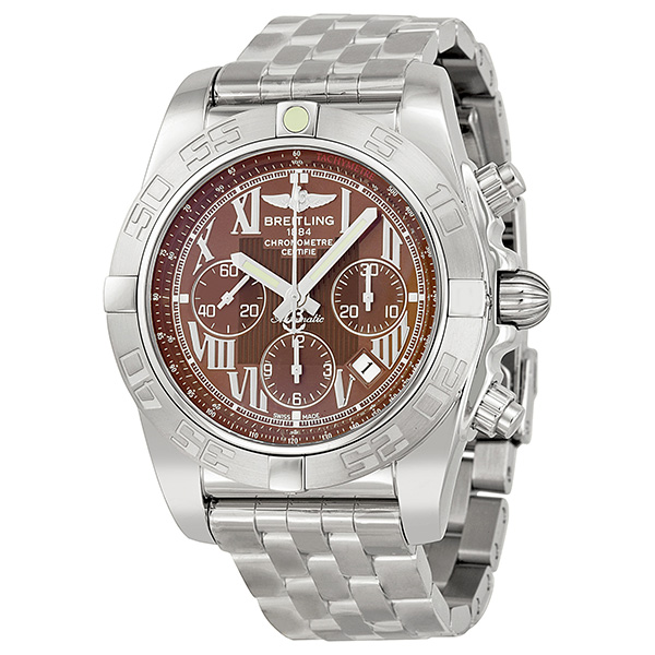 Breitling Chronomat B01 Brown Dial Stainless Steel Men's Watch AB011011-Q566SS