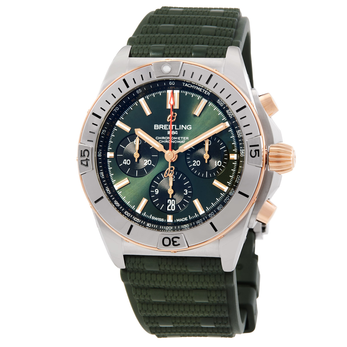Chronomat B01 Chronograph Automatic Green Dial Watch