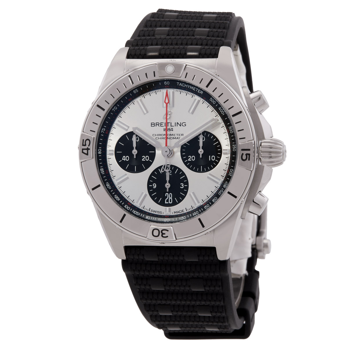Chronomat B01 Chronograph Automatic Silver Dial Men's Watch
