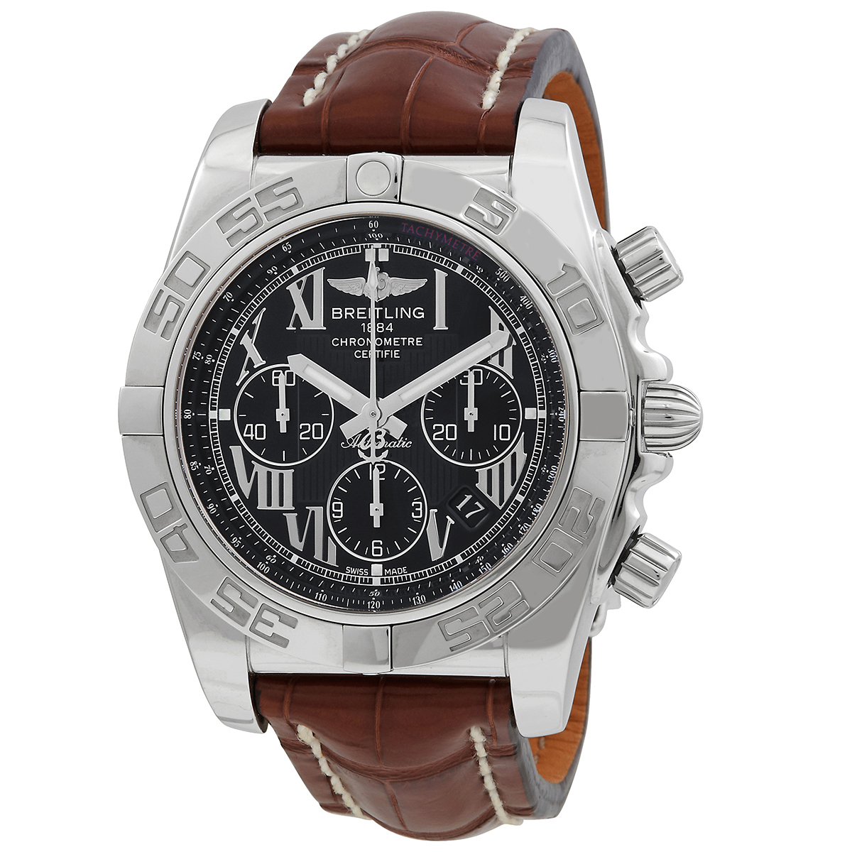 Chronomat Chronograph Automatic Chronometer Black Dial Men's Watch